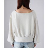 裏毛オフショルダースウェットトップス | Riberry | 詳細画像27 