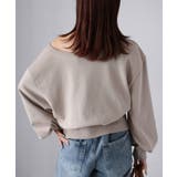 裏毛オフショルダースウェットトップス | Riberry | 詳細画像8 