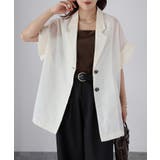 シアー半袖シャツジャケット | Riberry | 詳細画像10 