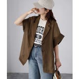 シアー半袖シャツジャケット | Riberry | 詳細画像17 