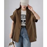 シアー半袖シャツジャケット | Riberry | 詳細画像21 