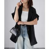 シアー半袖シャツジャケット | Riberry | 詳細画像3 