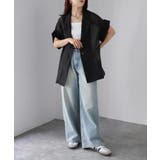 シアー半袖シャツジャケット | Riberry | 詳細画像5 