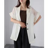 シアー半袖シャツジャケット | Riberry | 詳細画像9 