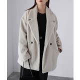 ミドル丈シャギーダブルジャケットコート | Riberry | 詳細画像11 