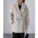 ミドル丈シャギーダブルジャケットコート | Riberry | 詳細画像13 