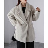 ミドル丈シャギーダブルジャケットコート | Riberry | 詳細画像14 