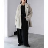 ミドル丈シャギーダブルジャケットコート | Riberry | 詳細画像18 