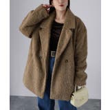 ミドル丈シャギーダブルジャケットコート | Riberry | 詳細画像20 