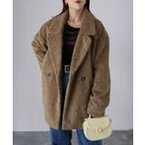 ミドル丈シャギーダブルジャケットコート | Riberry | 詳細画像21 