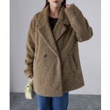 ミドル丈シャギーダブルジャケットコート | Riberry | 詳細画像22 