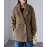 ミドル丈シャギーダブルジャケットコート | Riberry | 詳細画像23 