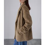 ミドル丈シャギーダブルジャケットコート | Riberry | 詳細画像24 