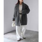 ミドル丈シャギーダブルジャケットコート | Riberry | 詳細画像9 