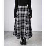 チェック柄ジャガードニットフレアスカート | Riberry | 詳細画像25 