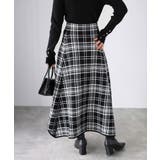 チェック柄ジャガードニットフレアスカート | Riberry | 詳細画像6 