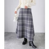 チェック柄ジャガードニットフレアスカート | Riberry | 詳細画像9 