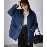 襟配色デニムジャケット | Riberry | 詳細画像11 