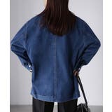 襟配色デニムジャケット | Riberry | 詳細画像17 