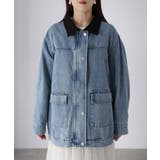 襟配色デニムジャケット | Riberry | 詳細画像19 