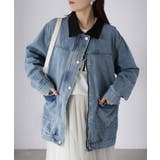 襟配色デニムジャケット | Riberry | 詳細画像2 