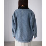 襟配色デニムジャケット | Riberry | 詳細画像21 