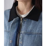 襟配色デニムジャケット | Riberry | 詳細画像22 