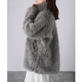 ミドル丈フェイクファーAラインコート | Riberry | 詳細画像15 