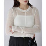 モヘアライク透かし編みニットトップス | Riberry | 詳細画像14 