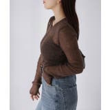 モヘアライク透かし編みニットトップス | Riberry | 詳細画像23 