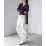 モヘアライク透かし編みニットトップス | Riberry | 詳細画像5 