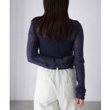 モヘアライク透かし編みニットトップス | Riberry | 詳細画像8 