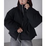 チェックサッカースタンドカラーショートダウン | Riberry | 詳細画像22 