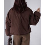 チェックサッカースタンドカラーショートダウン | Riberry | 詳細画像37 