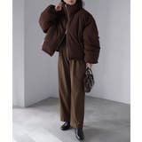 チェックサッカースタンドカラーショートダウン | Riberry | 詳細画像38 