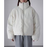 チェックサッカースタンドカラーショートダウン | Riberry | 詳細画像40 