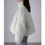 チェックサッカースタンドカラーショートダウン | Riberry | 詳細画像41 