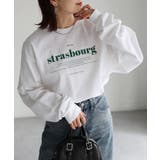 ホワイト×グリーン | GILDAN strasbourgプリントロンT | Riberry