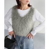 前後2WAYシャギーニットビスチェ | Riberry | 詳細画像30 