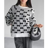 総柄リボンジャガードラグランニット | Riberry | 詳細画像11