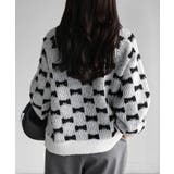 総柄リボンジャガードラグランニット | Riberry | 詳細画像13