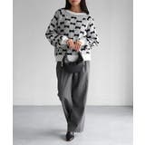 総柄リボンジャガードラグランニット | Riberry | 詳細画像14