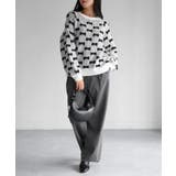 総柄リボンジャガードラグランニット | Riberry | 詳細画像15