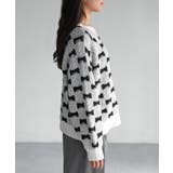 総柄リボンジャガードラグランニット | Riberry | 詳細画像18