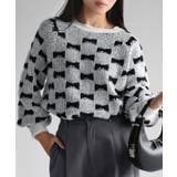 総柄リボンジャガードラグランニット | Riberry | 詳細画像7