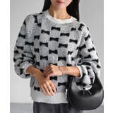 総柄リボンジャガードラグランニット | Riberry | 詳細画像9