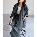 ダブルジャケット+ワイドパンツセットアップ | Riberry | 詳細画像1 