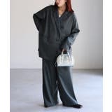 ダブルジャケット+ワイドパンツセットアップ | Riberry | 詳細画像11 