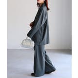 ダブルジャケット+ワイドパンツセットアップ | Riberry | 詳細画像12 