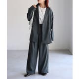 ダブルジャケット+ワイドパンツセットアップ | Riberry | 詳細画像14 